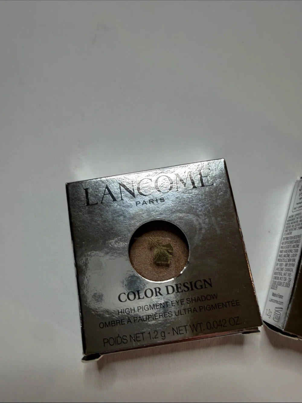 Lancome Color Design High Pigment Eyeshadow - Bronzed Magnesium and Kitten Heel